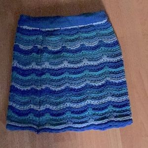 Cotton on skirt blue,light blue,gray, turquoise